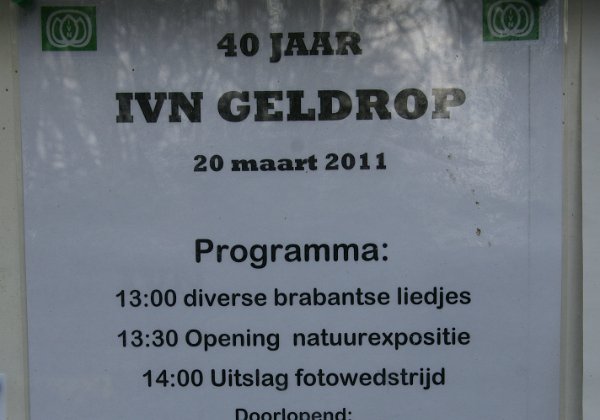 40 Jarig Jubileum IVN Geldrop 2011